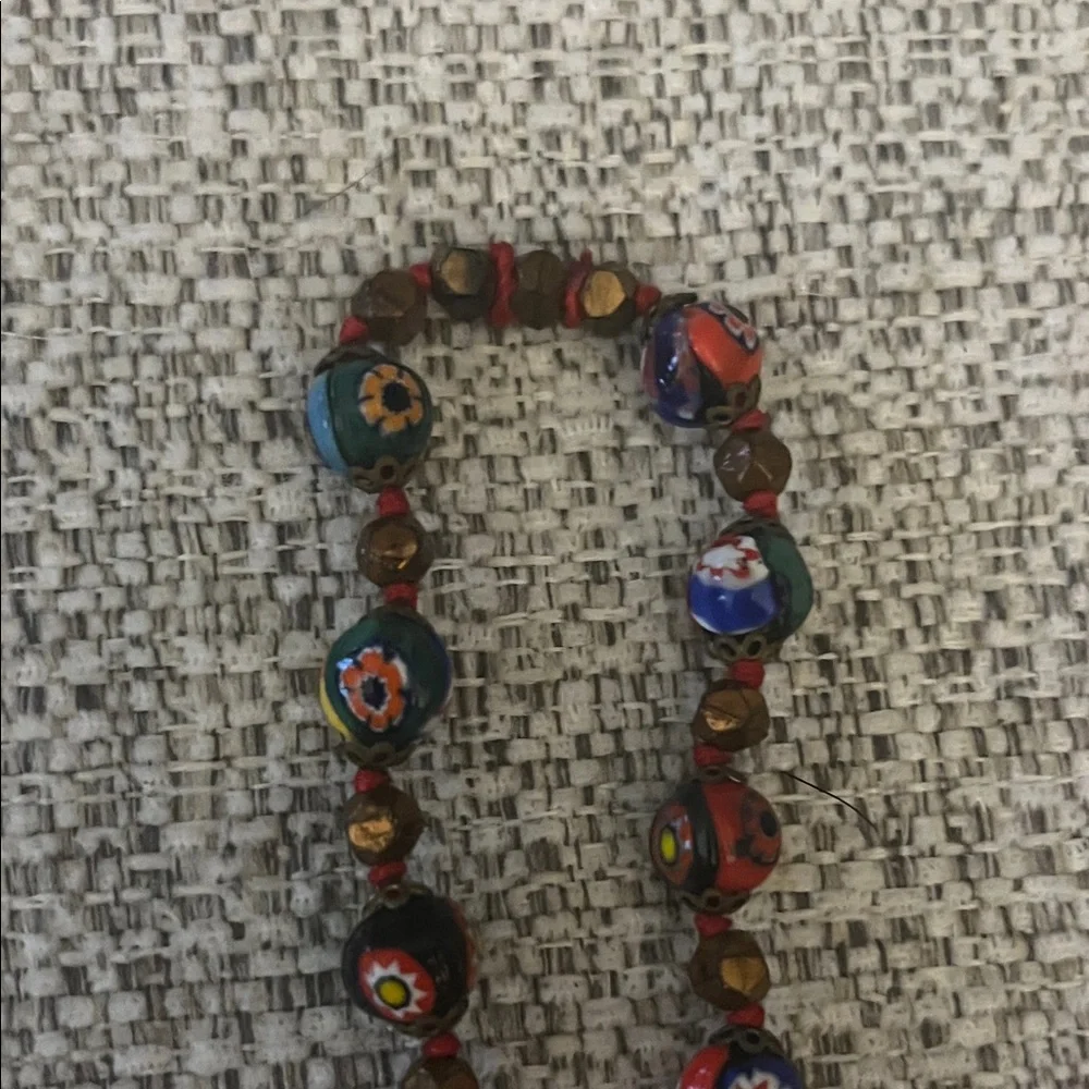 Vintage Italian Murano Millefiori Art Glass Beaded Necklace‎ - Picture 11 of 11